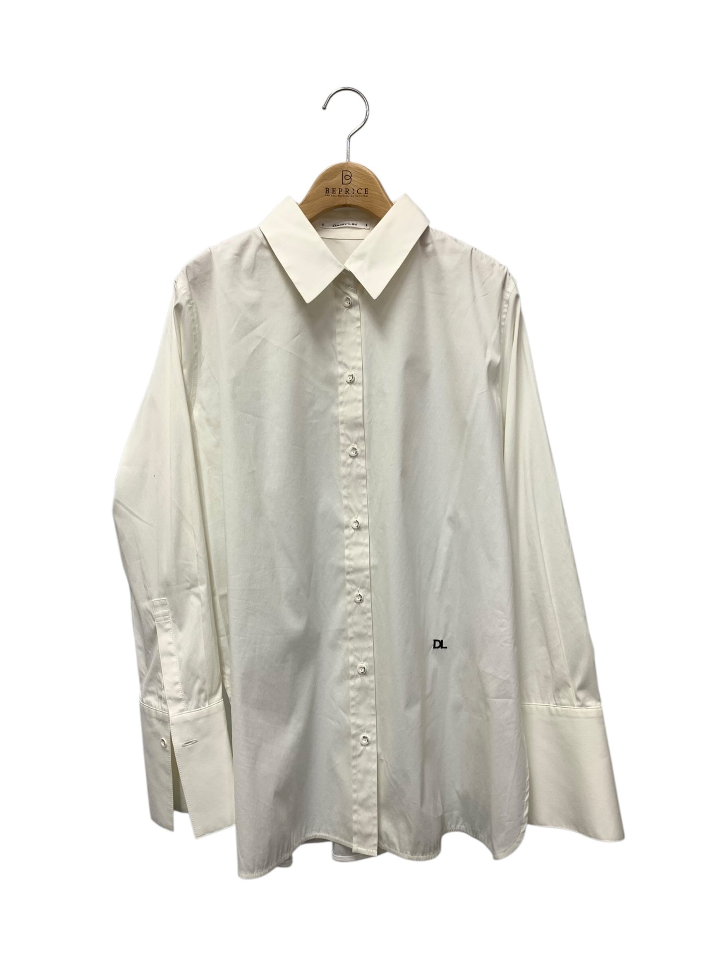 デイジーリン Kare Shirts 06320 ブラウス 42 ホワイト ロゴ ワンポイント IT3A9V0BPU28