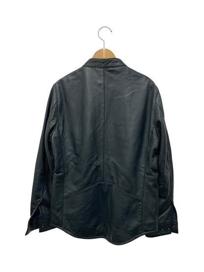 ランバンオンブルー LB-PL-44182 ジャケット 46 ネイビー ジップアップ ラム 羊革 レザー IT9MW72YHP98