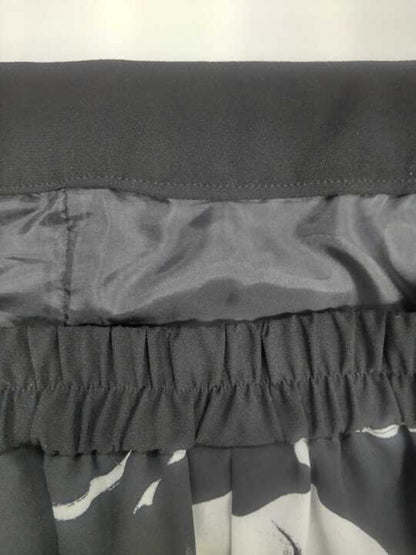 エムズグレイシー 帽子柄シフォンワイドパンツ 416305 40 ブラック ITTX3203Z0YX