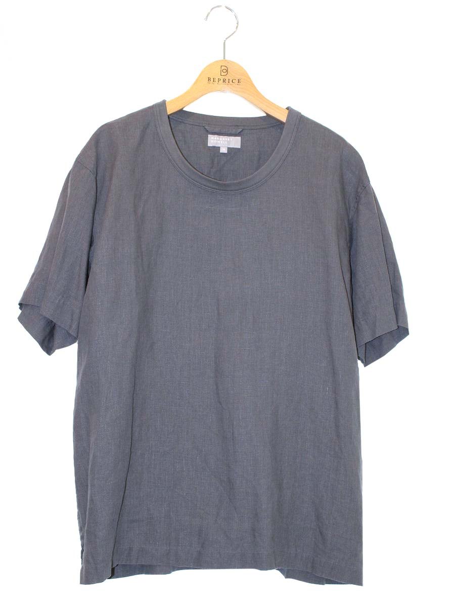 マーガレットハウエル リネン半袖カットソー 579-7150033 M グレー 17SS ITO3WA1DT8MQ