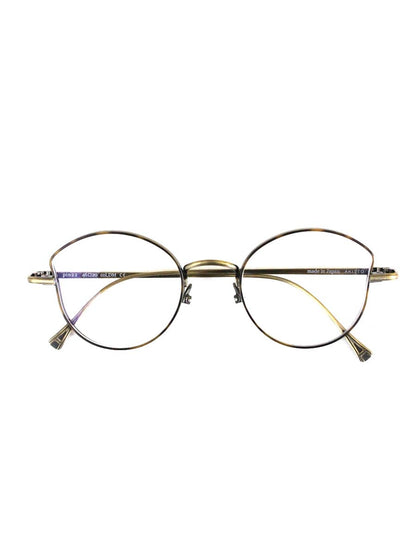 アキット PIN22 メガネ ゴールド メタルフレーム ボストン ITCNKNW6O0V2