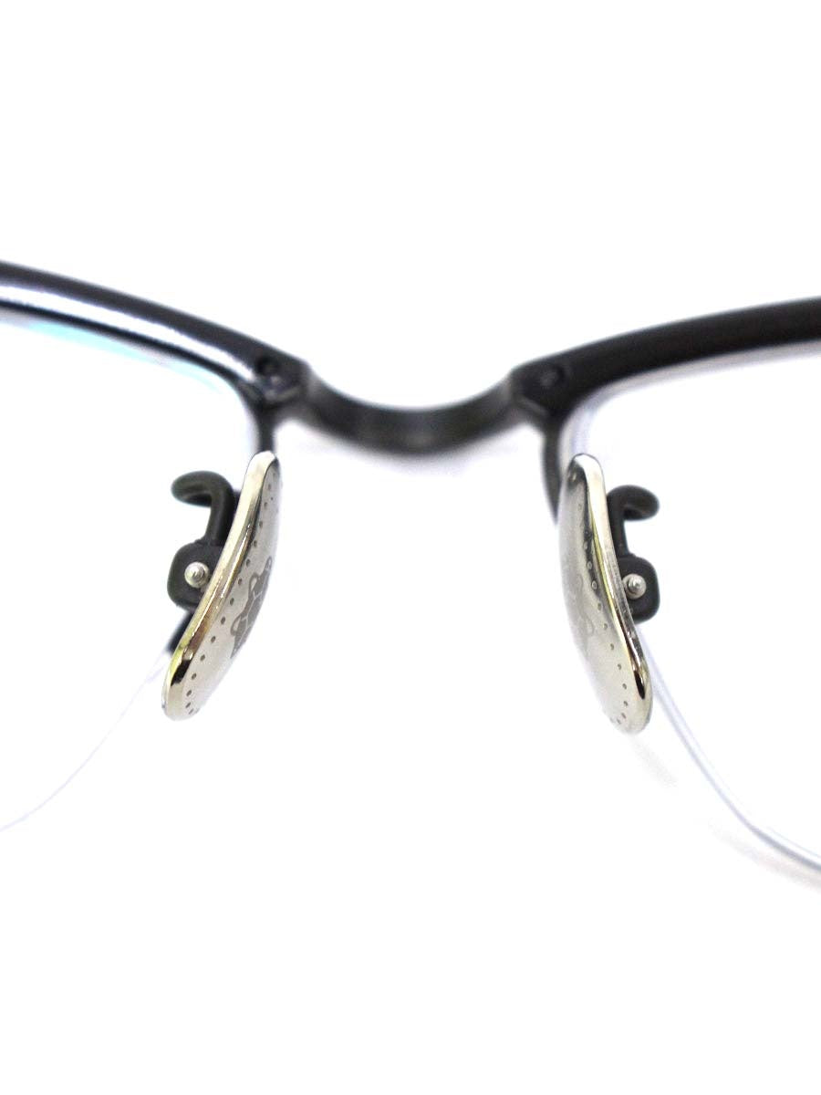 フォーナインズ M-902 メガネ ブラック セルフレーム ハーフリム スクエア ITQRVNYDOSN0