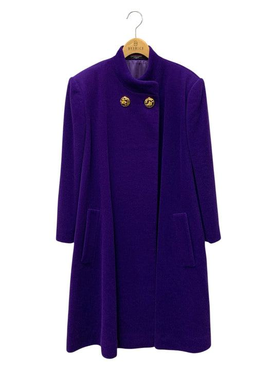 レオナールファッション 0328753 コート 9AR パープル ウール ITT85V2FW4BC