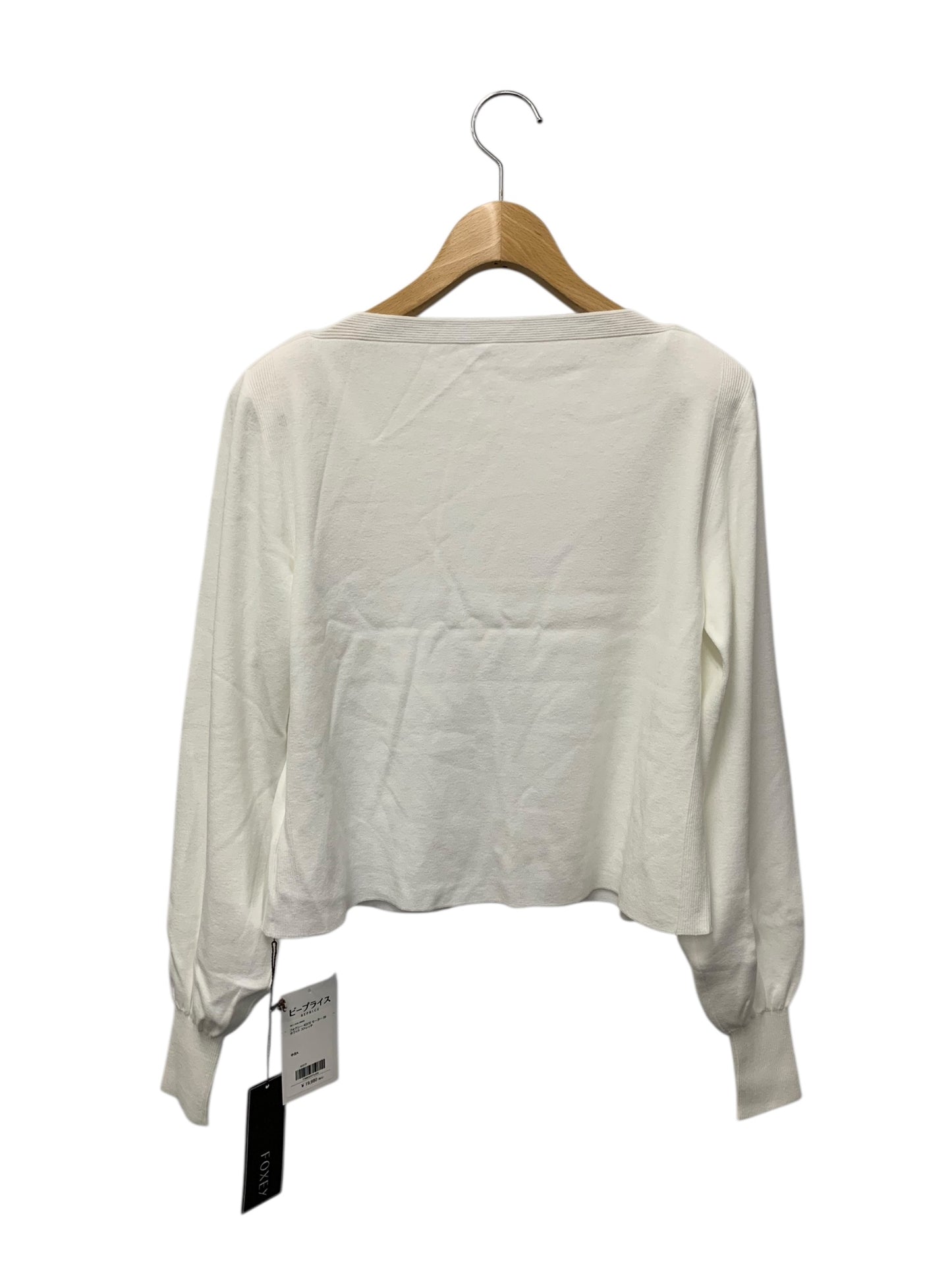 フォクシー 43372 セーター 38 ホワイト ストレッチ IT9MDQVFXJDX