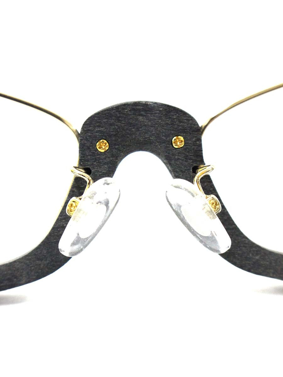 モンキーフリップ MEDUSA メデゥーサ メガネ ブラック/ゴールド コンビフレーム col.C1S ITXPG8XU28XS