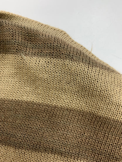 イッセイミヤケメン 半袖ニット ベージュ リネン混 筆タグ ヴィンテージ ITERJWJETF0U