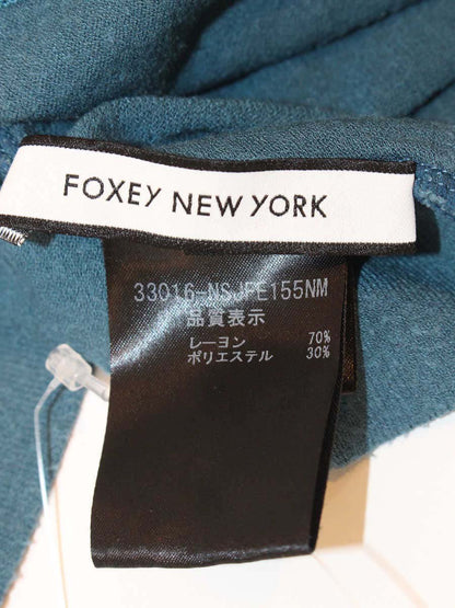 フォクシーニューヨーク ミューズカーディガン 33016 38 グリーンブルー ITP4JJWYX0IS