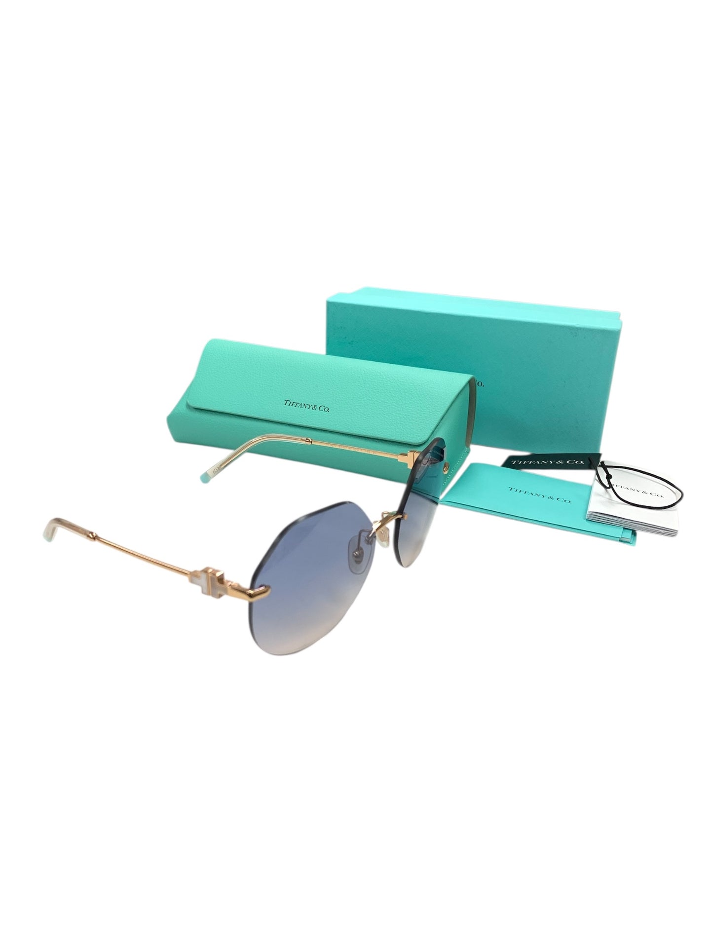 ティファニー New Women Sunglasses TF3077 6160/16 サングラス ゴールド リムレス ティアドロップ 2021 ITYJQK0489OW 【SALE】