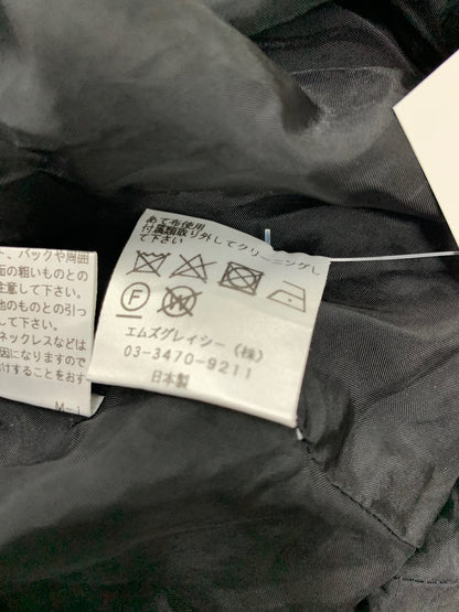 エムズグレイシー 211322 ワンピース 40 ブラック 衿付き フラワーモチーフ IT0MFG8M9JCC