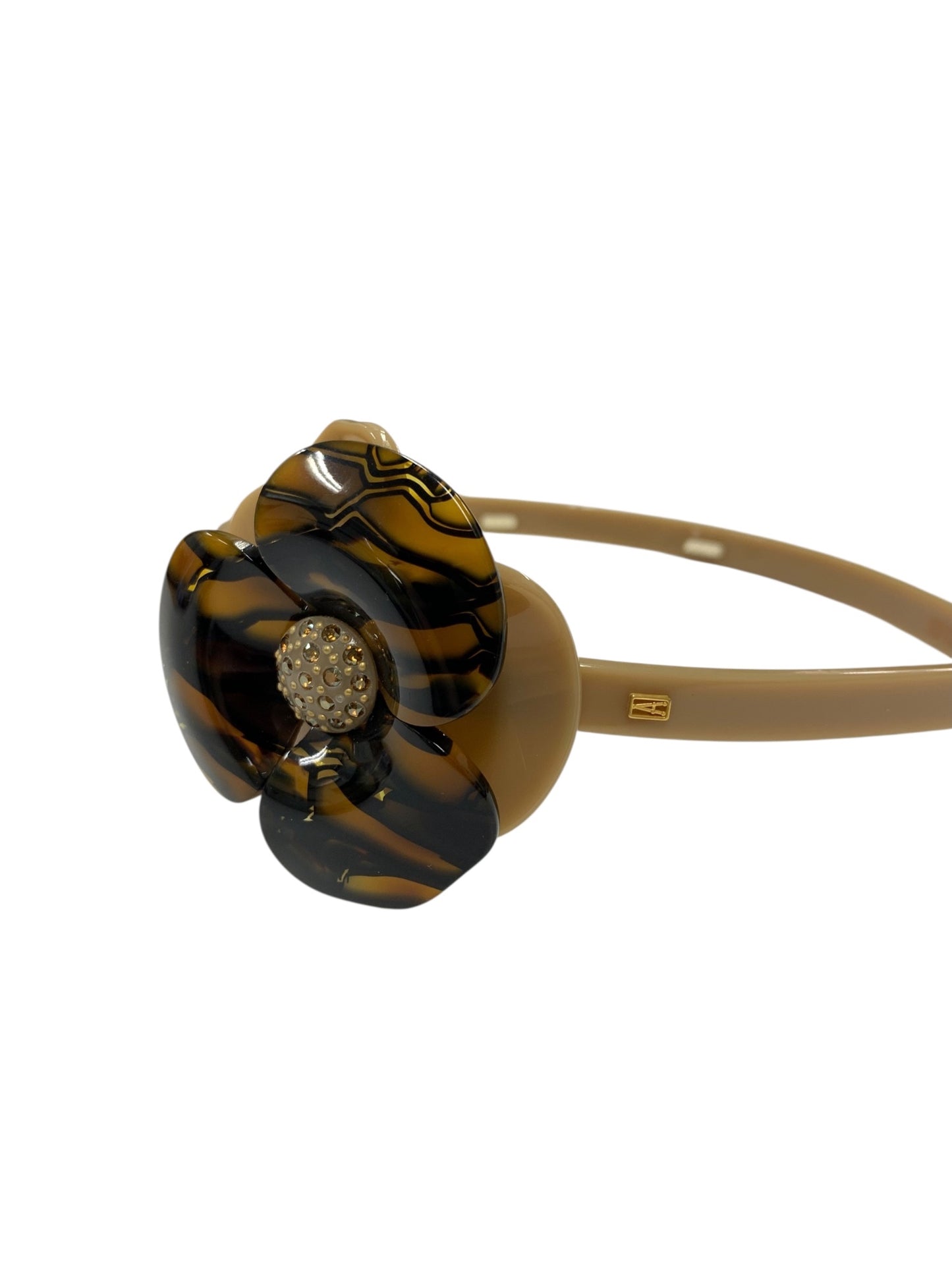 アレクサンドルドゥパリ カチューシャ ブラウン フラワー ラインストーン IT178HKWI4BQ