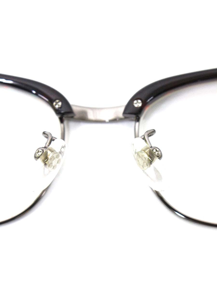 ロエン roen004-C2 メガネ ブラウン コンビフレーム ブロウ べっ甲柄 IT6N9BN1RNBE