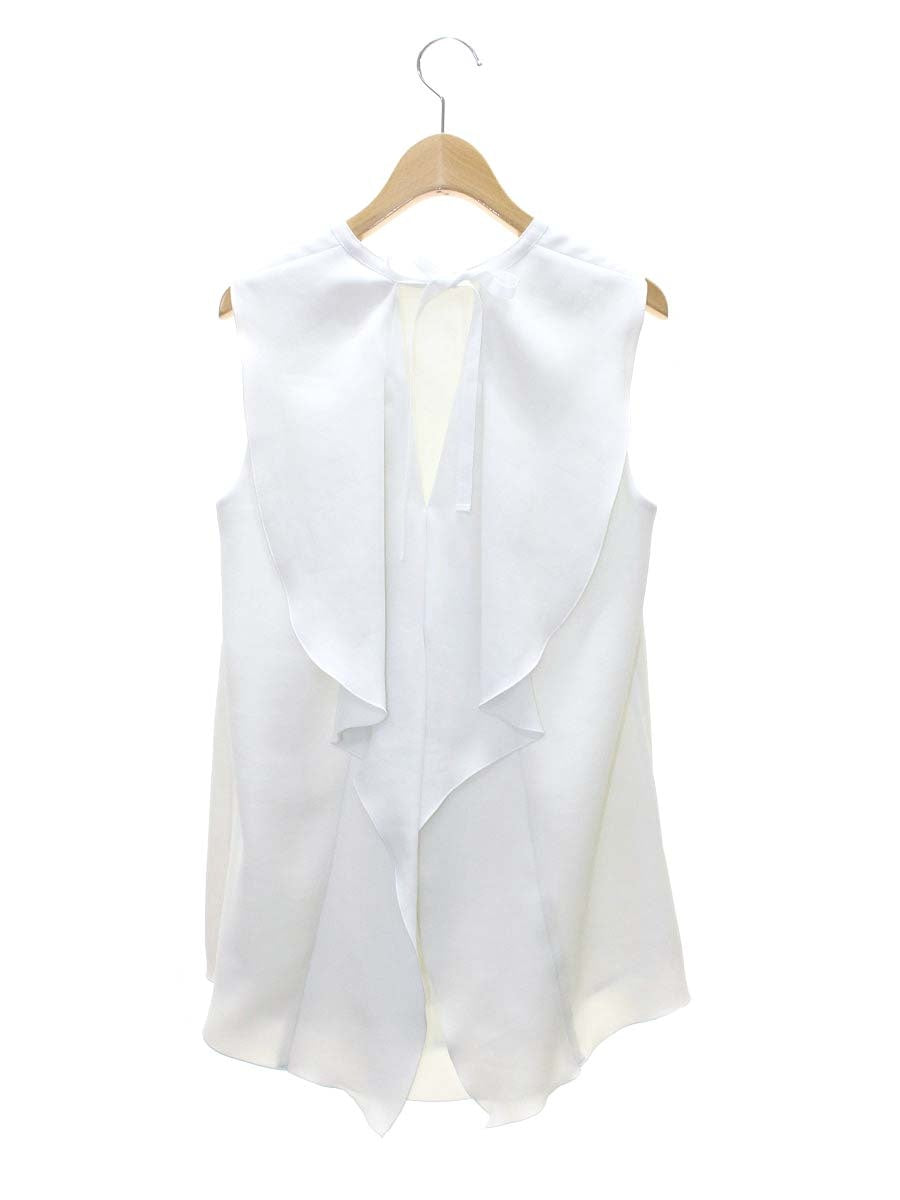フォクシーニューヨーク Blouse Isabelle Ruffle Tank 38637 シャツ ブラウス 42 ホワイト ITBL7CHG70BS