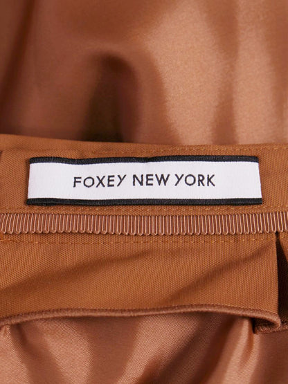 フォクシーニューヨーク 38426 スカート 38 ブラウン フレア ITUA1RPGARSS