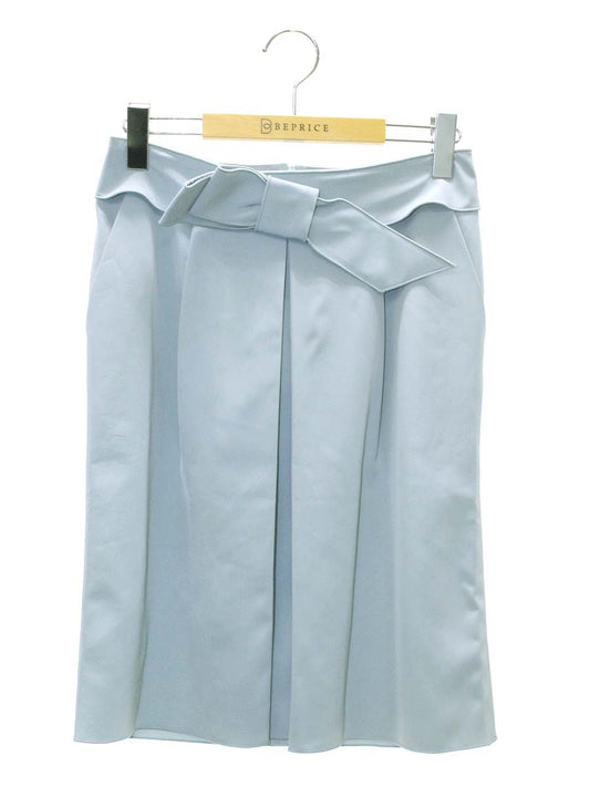 フォクシーニューヨーク 22733 スカート 40 ブルー タック ウエストリボン ITV9GF1ZV44U