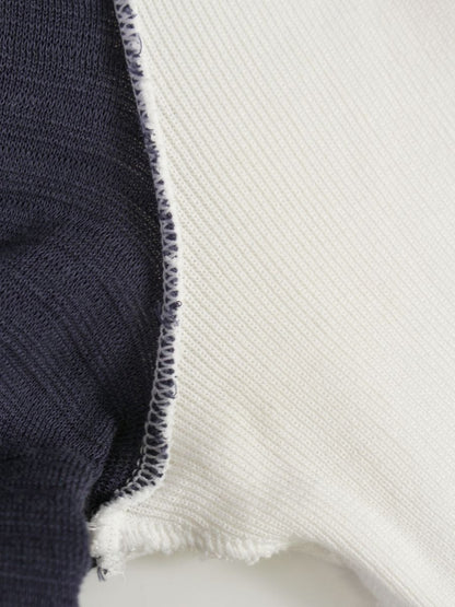 エムズグレイシー 018105 ワンピース 36 ネイビー バイカラー リボン IT4GGR62AVH8