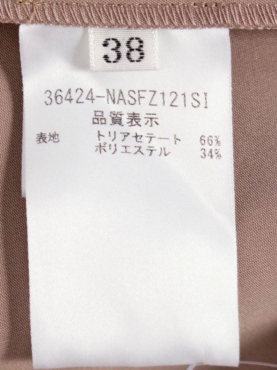 フォクシーニューヨーク スカート イリプスフレアー 36424 38 ベージュ バックファスナー IT3UPDLO20PC 【SALE】