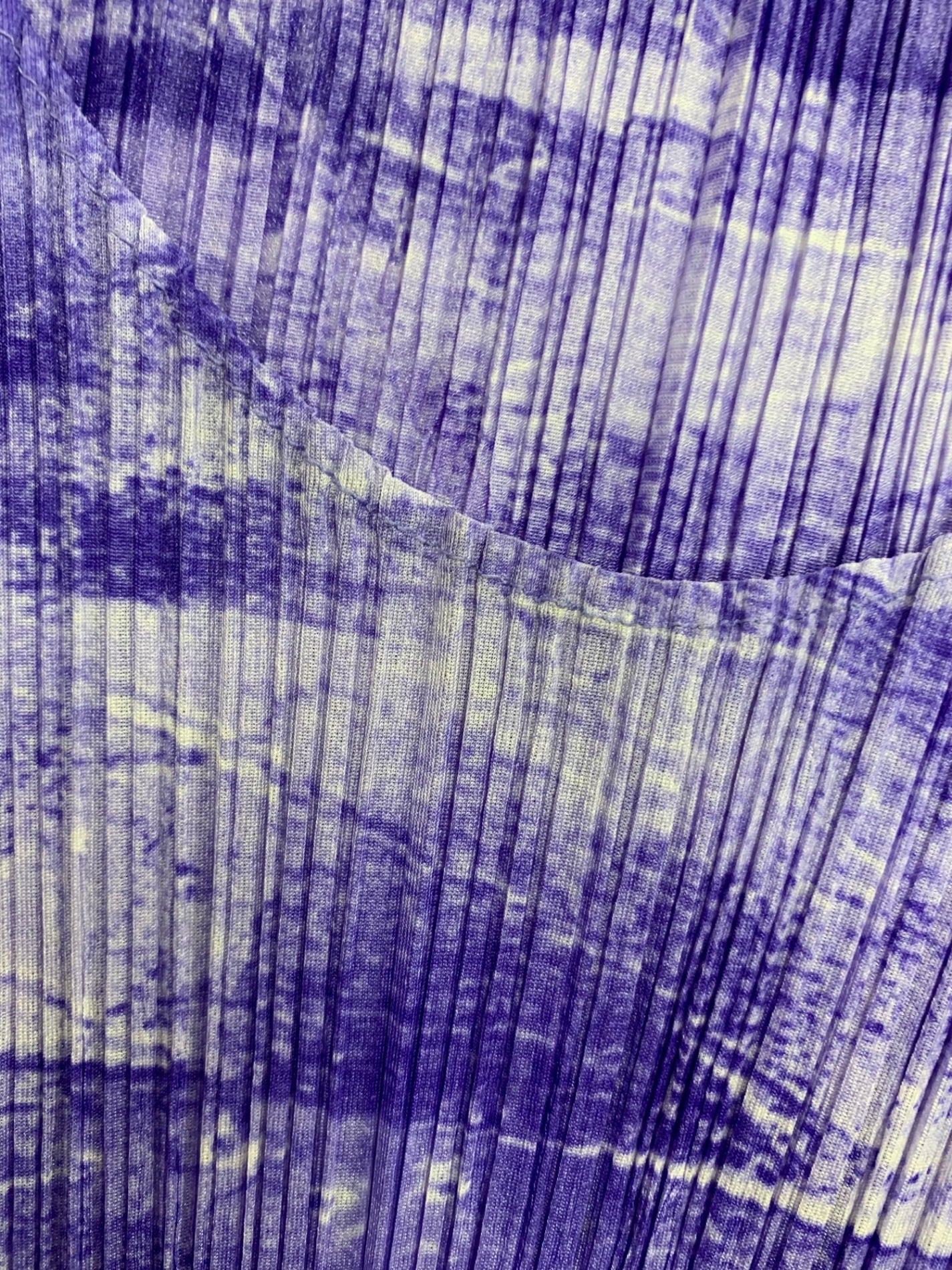 プリーツプリーズイッセイミヤケ PP31-JH925  ワンピース 3 パープル 波柄 プリーツ ITDE2WRZL1J0