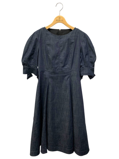 フォクシーニューヨーク Denim Dream Dress 42638 ワンピース 38 ネイビー 袖リボン IT4MMC070LDO