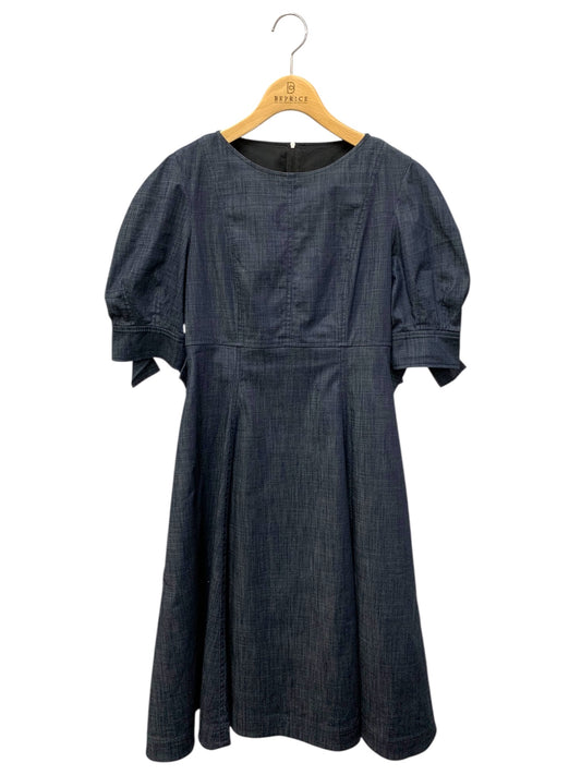 フォクシーニューヨーク Denim Dream Dress 42638 ワンピース 38 ネイビー 袖リボン IT4MMC070LDO