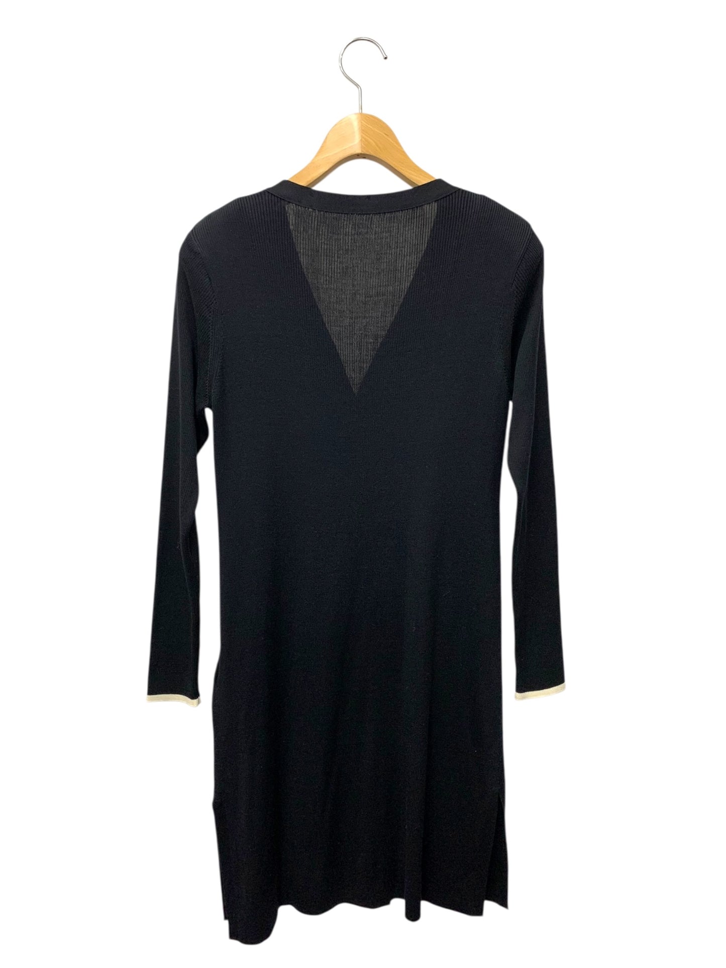 フォクシーブティック Evelyn Cardigan 44643 カーディガン 38 ブラック ロング ITQHMT1GJMYG