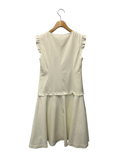 ルネ basic 5016400 ワンピース 34 アイボリー デニム調 フロントジップ フェイクパール IT8U1M4W8SJK 【SALE】