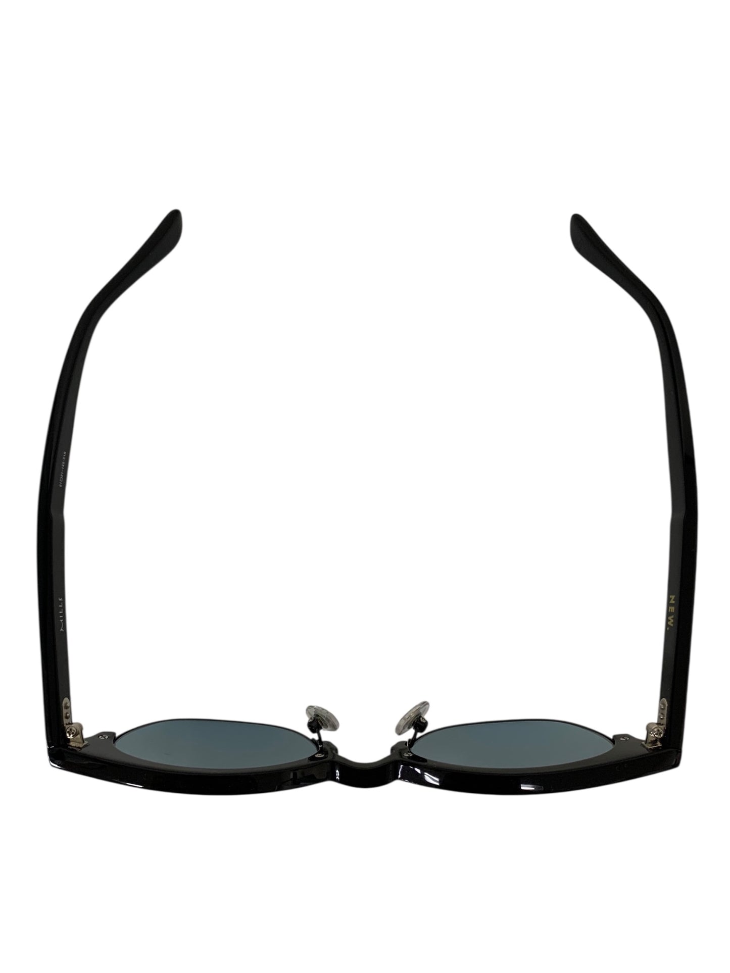 ニュー MILLS サングラス ブラック コンビフレーム フルリム ウェリントン ITYLM64FN7BI