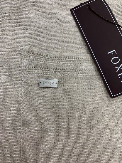 フォクシーブティック Knit Cardigan VOYAGE 39858 カーディガン F ベージュ リネン混 フード IT96RA9TRMHQ