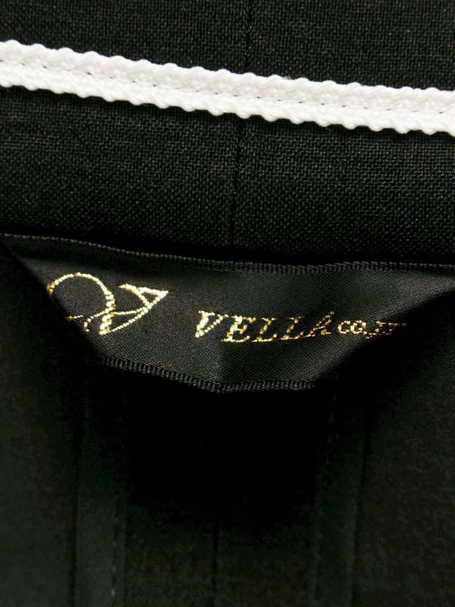 ベラ 381-5236 テーラードジャケット 38 ブラック ライン ITK5QAKKSLTW