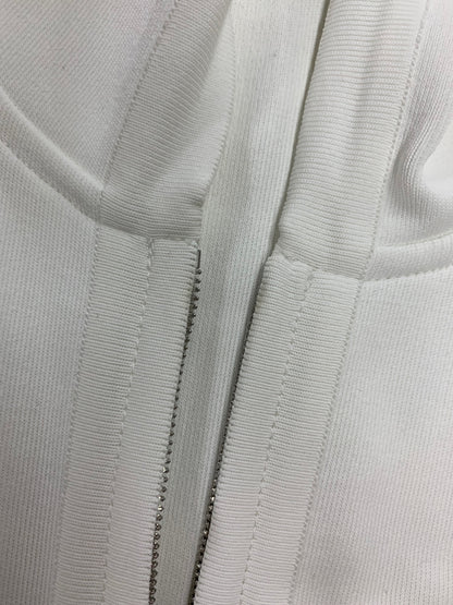 フォクシーニューヨーク CARDIGAN ALIGN 44438 パーカー 40 ホワイト ジップアップ ITYLVQEOUXH8