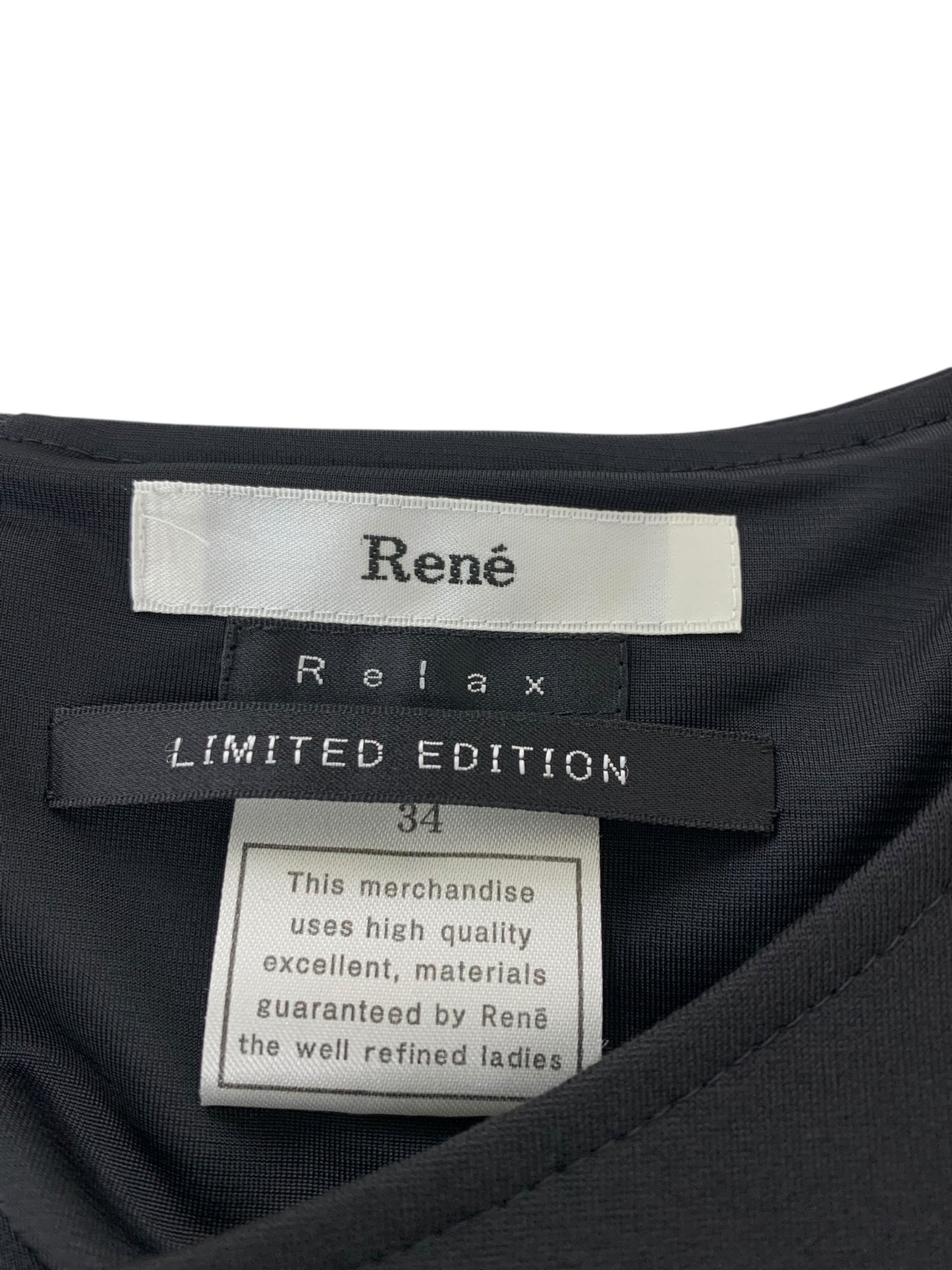 ルネ LIMITED EDITION 6547120 セットアップ 34 ブラック リボン ITPVTLQOWYWW