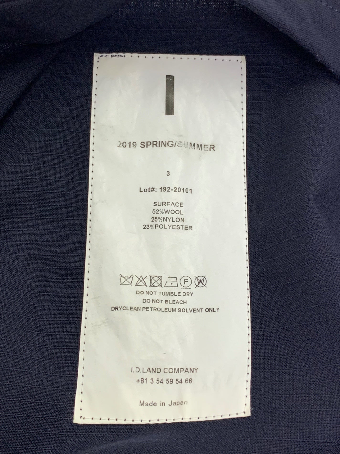 アイ 1LDK SELECT ポケットTシャツ 3 ネイビー 19SS ITNCUUIG594G