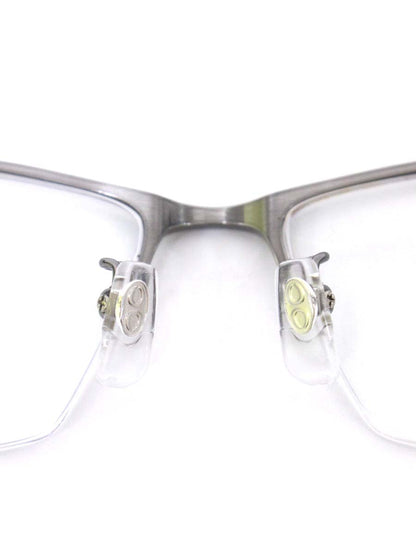 ラインアートシャルマン Forte XL1826-GR メガネ シルバーグレー/ネイビー コンビフレーム ハーフリム スクエア ITEW8JX3M82M 【SALE】