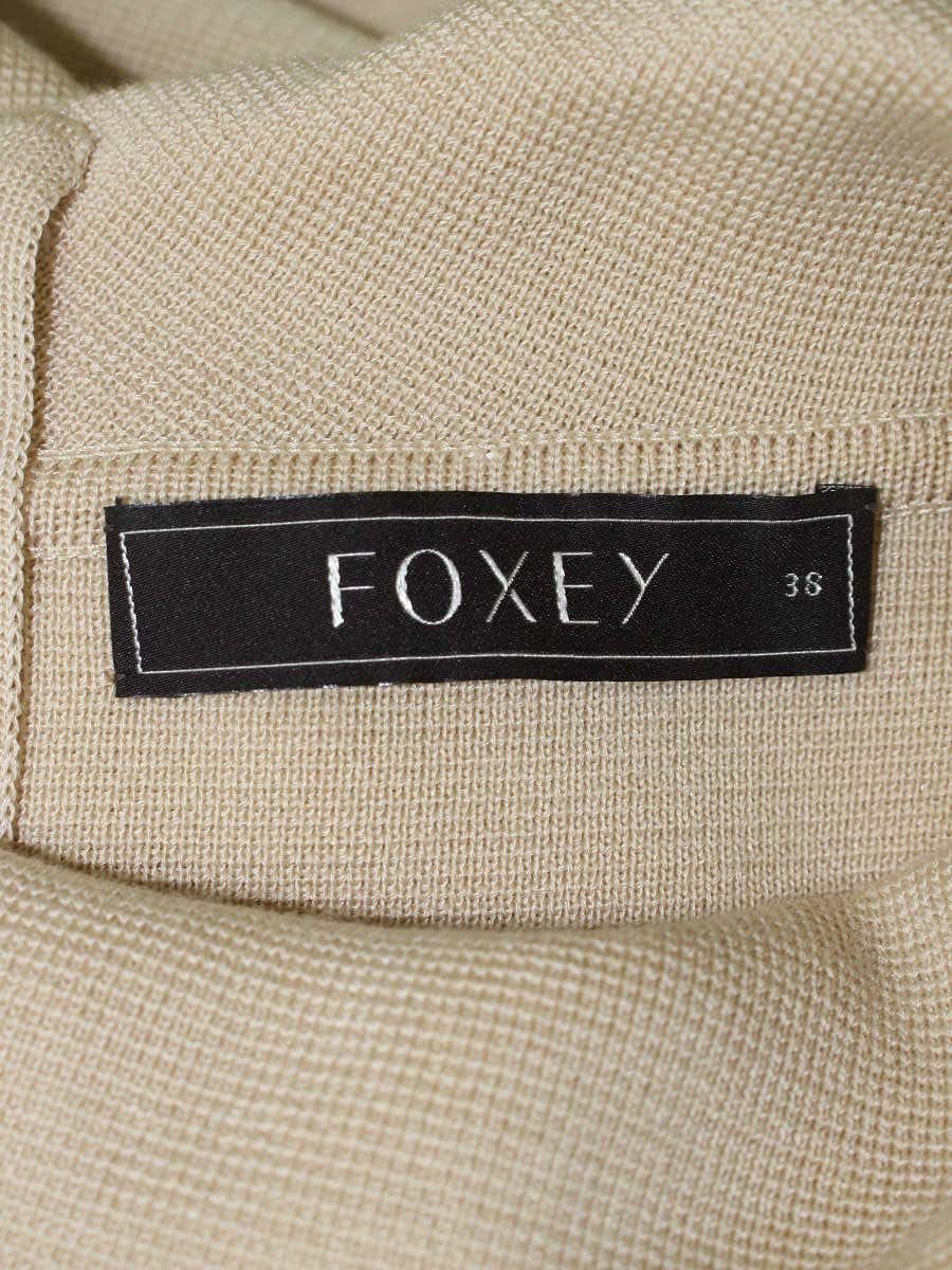 フォクシーブティック 25649 ワンピース 38 ベージュ ワンピース 衿付 ITQV64OFIRVS 【SALE】