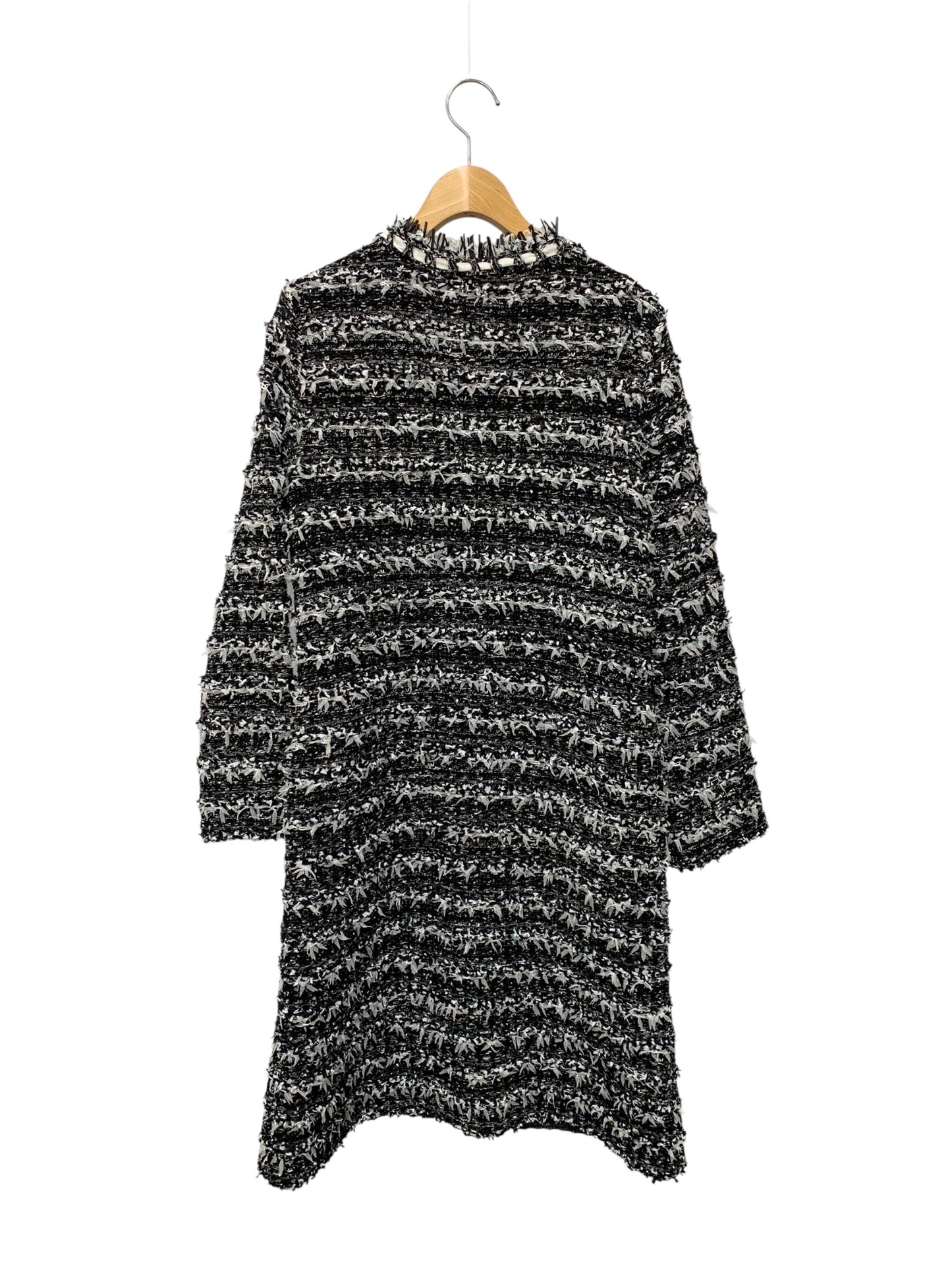 ルネ 6512040 ニットワンピース 36 ブラック ツイード IT384LAY1534