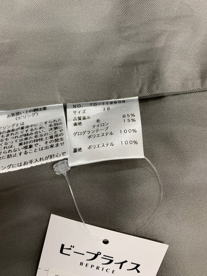 エムズグレイシー 119608 コート 38 グレー フリル付きレディーライクコート IT85WKQASRDO