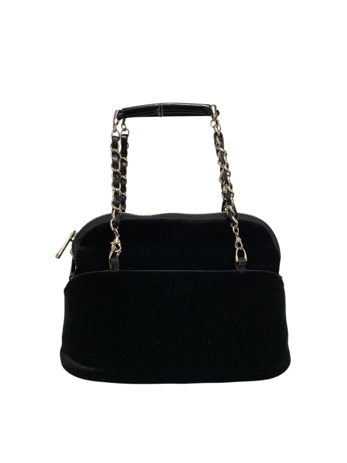 フォクシーブティック マカロンバッグ ブラック ベロア チェーン IT2QN91IWPH8