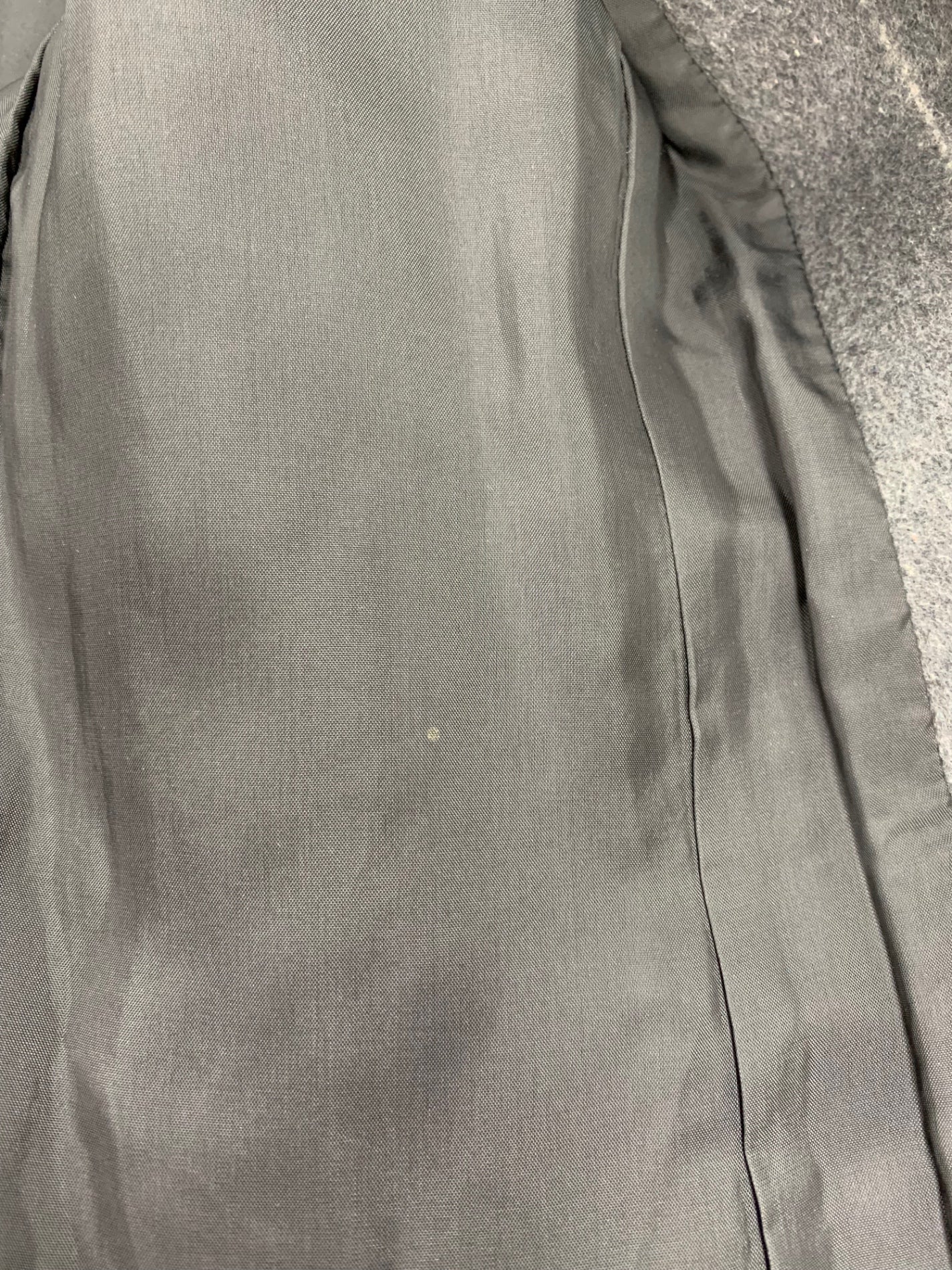 エムズグレイシー 429511 コート 38 グレー ウール混 ストライプ