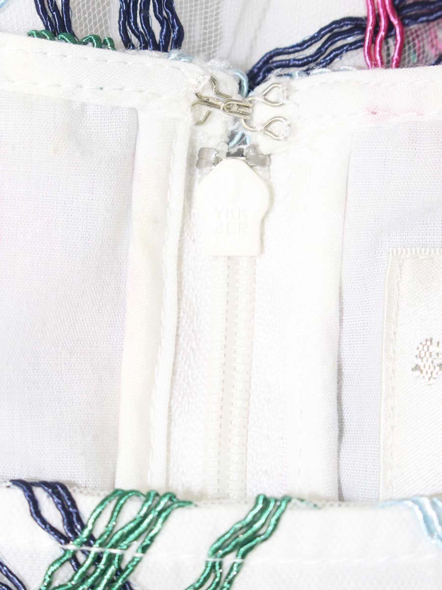 チェスティ 11S535 ワンピース 0 ホワイト バックジップ IT7CDC920QKQ