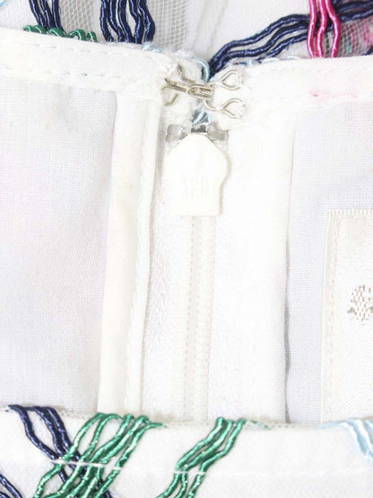 チェスティ 11S535 ワンピース 0 ホワイト バックジップ IT7CDC920QKQ