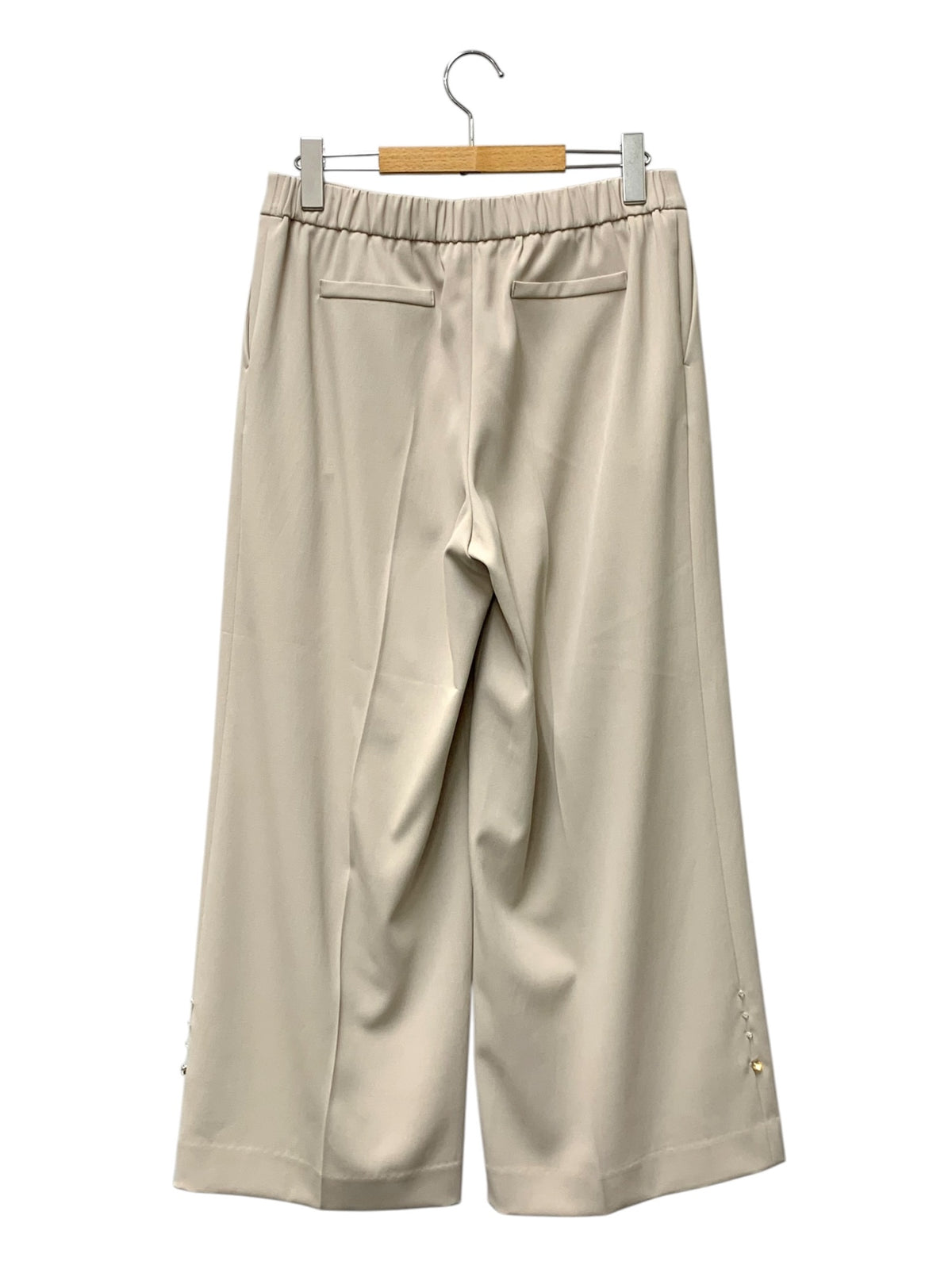 トゥービーシック ワルツラインストーン ワイドパンツ W5R06-710-40 42 ベージュ 25SS IT0N5T0XJXLW