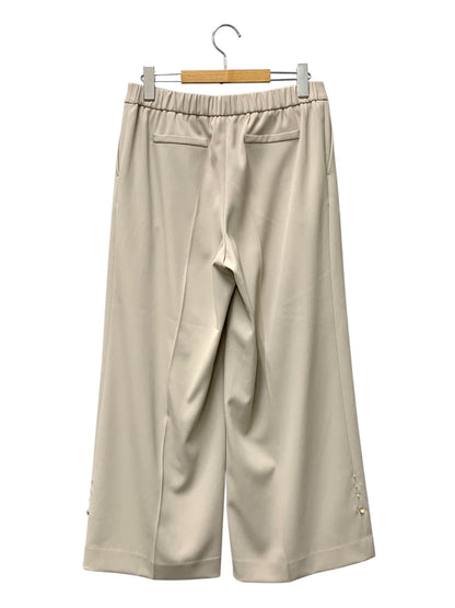 トゥービーシック ワルツラインストーン ワイドパンツ W5R06-710-40 42 ベージュ 25SS IT0N5T0XJXLW