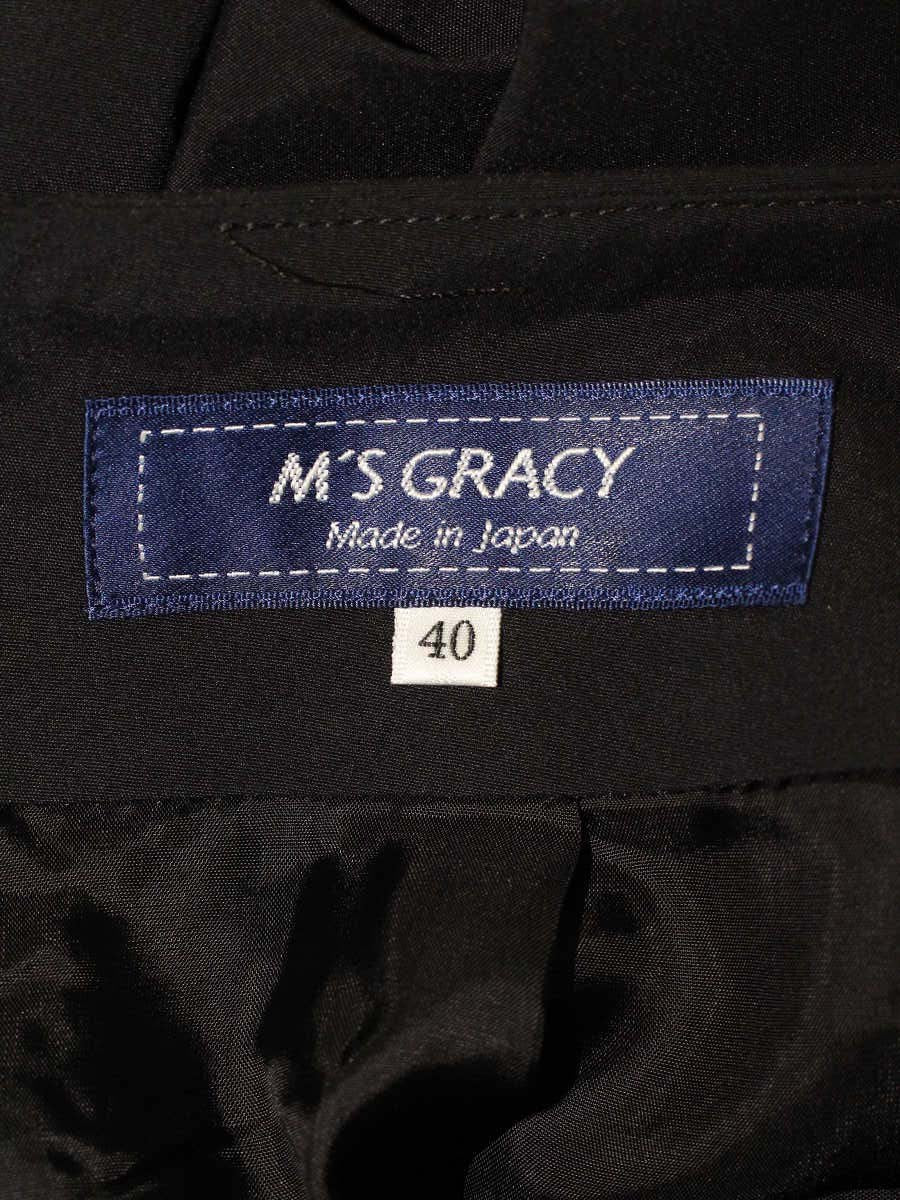 エムズグレイシー 217101 スカート 40 ブラック フレア ITPWXL16T8XA