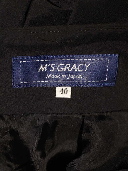 エムズグレイシー 217101 スカート 40 ブラック フレア ITPWXL16T8XA