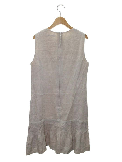 フォクシーブティック Multi Pintuck Dress 36778 ワンピース 38 ベージュ リネン ITBUQX17E32U