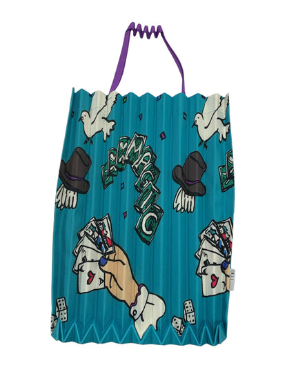 イッセイミヤケ MAGIC TRUNK PLEATS BAG MI61AG591 トートバッグ ブルー プリーツ ITFG2QH2EYLC