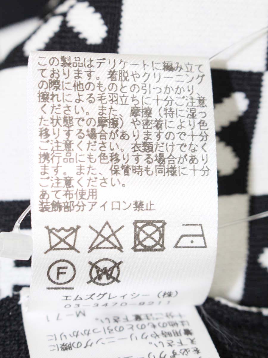 エムズグレイシー Monogram Knit 818530 ニット セーター 40 ブラック IT5TT6JP18Y4