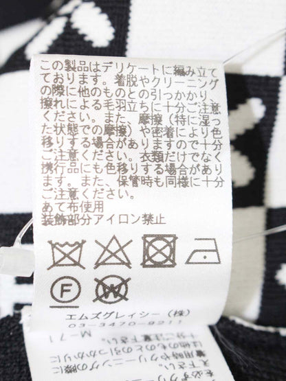 エムズグレイシー Monogram Knit 818530 ニット セーター 40 ブラック IT5TT6JP18Y4