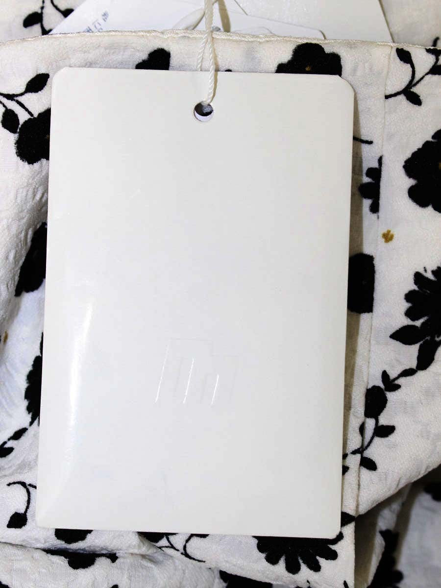 エムズグレイシー 317338 スカート 40 ホワイト フラワー ITG6V5E7ZAYA