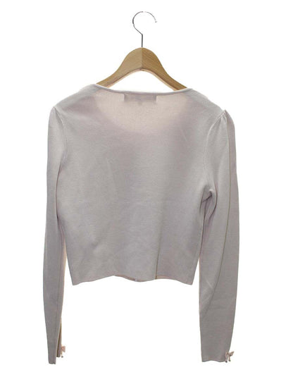 スーパービューティー カーディガン 40 ベージュピンク フラワーモチーフ ビジュー ITYOYDVUXWOG