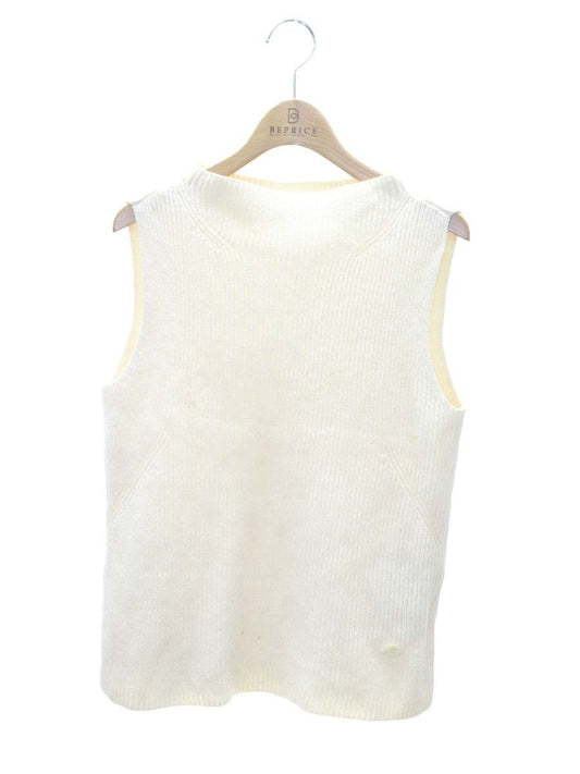 フォクシーブティック Sleeveless Knit Top Souffle 36343 ニット セーター 38 アイボリー ITSZA0ZPYMDW